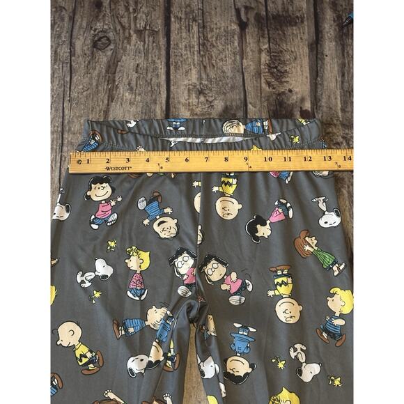 Peanuts Brand Gray Charlie Brown & Friends Leggings Womens Size Medium - Picture 4 of 7